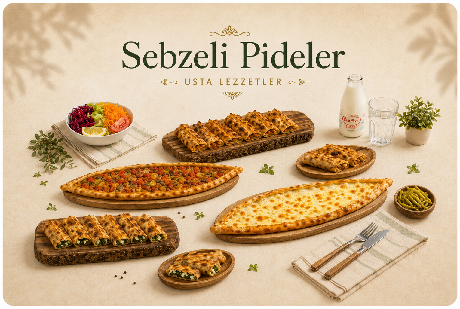 Sebzeli Pideler